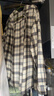 優(yōu)衣庫男女裝法蘭絨格子襯衫長(cháng)袖襯衣薄外套481225 481225/30淺米色 XL 曬單實(shí)拍圖