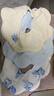 babycare嬰兒純棉口水巾新生寶寶花瓣圍嘴口水圍兜方巾28*28cm樹(shù)袋熊3條裝 曬單實(shí)拍圖