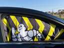 米其林（MICHELIN）汽車(chē)遮陽(yáng)簾夏季磁吸側窗遮陽(yáng)防曬擋熱可折疊磁吸式前窗 曬單實(shí)拍圖