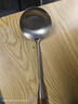 京冇不銹鋼湯勺炒菜鏟勺盛粥大勺子食品級花梨木長(cháng)柄防燙炒勺大打菜勺 曬單實(shí)拍圖