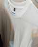 凡客誠品（VANCL）純棉長(cháng)袖T恤男春秋季圓領(lǐng)內搭衣服休閑寬松透氣打底衫 白色 XL 曬單實(shí)拍圖