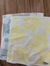 潔麗雅（Grace）花朵毛巾純棉洗臉巾吸水全棉家用成人擦臉兒童男女士面巾 綠+黃 曬單實(shí)拍圖