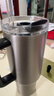 京東京造大容量吸管保溫杯  316L不銹鋼冰霸杯男女桌面辦公水杯1.2L金屬灰 曬單實(shí)拍圖