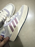 adidas「小鋸齒」D-PAD CLASSIC美高風(fēng)籃球風(fēng)板鞋男女阿迪達斯   漢玉白/符點(diǎn)灰/榮耀灰紫   36 曬單實(shí)拍圖