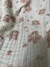 棉加加（Cotton++）紗布浴巾6層嬰兒純棉寶寶全棉100%新生兒童3-6-12歲洗澡包被裹巾 萌熊粉【a類(lèi)6層一體超柔110*110 cm拉伸尺寸 曬單實(shí)拍圖