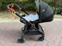 qborn白鹿新生兒小孩米色嬰兒車(chē)高景觀(guān)雙向輕便折疊寶寶兒童推車(chē)三合一 曜石黑 曬單實(shí)拍圖