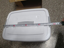 佳幫手特大號塑料收納箱加厚儲物箱衣服整理箱玩具雜物收納盒 白色-大號帶提手【39*28*20cm】 曬單實(shí)拍圖