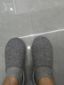 內泊（NEIBO）【超舒服】乳膠棉拖鞋男冬季女室內家居大碼防滑防臭保暖羊毛灰46 曬單實(shí)拍圖