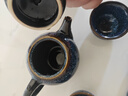 瓷牌茗茶具（cipaiming teaset） 茶具套裝小套功夫茶壺便攜一壺四杯家用會(huì )客泡茶器小茶臺 窯變兔毫藍一壺四杯+磁石干泡盤(pán) 曬單實(shí)拍圖