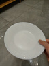 宜家（IKEA）OFTAST奧夫塔耐熱餐盤(pán)菜盤(pán)碗碟西餐盤(pán)骨碟家用套裝餐具 白色深盤(pán)20cm 曬單實(shí)拍圖