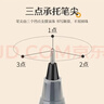 百樂(lè )（PILOT）P500金標系列考試專(zhuān)用中性筆0.5mm學(xué)生用大容量黑藍紅刷題水筆 【囤貨推薦】黑色5支 曬單實(shí)拍圖