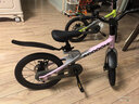 酷騎兒童自行車(chē)F1 16寸鎂合金輕便避震充氣胎初學(xué)者輔助輪3-8歲元氣粉 曬單實(shí)拍圖