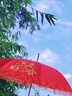 聽(tīng)見(jiàn)時(shí)光結婚紅傘加長(cháng)柄新娘出嫁婚傘蕾絲伴娘傘傳統中式婚慶用品百年好合 曬單實(shí)拍圖