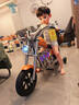 暴風(fēng)騎士?jì)和妱?dòng)摩托車(chē)小哈雷單驅兩輪電動(dòng)車(chē)3-12歲禮物童車(chē)C12尊享版橙 曬單實(shí)拍圖