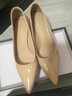 達芙妮裸色高跟鞋女2026春季爆款通勤女鞋氣質(zhì)尖頭細跟單鞋女職場(chǎng)皮鞋女 裸膚色【跟高6cm】 37 曬單實(shí)拍圖