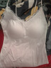 貓人【劉亦菲同款】吊帶背心女帶胸墊蕾絲薄款打底內搭上衣無(wú)袖吊帶衫 曬單實(shí)拍圖