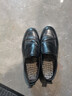 奧康（Aokang）商務(wù)休閑皮鞋男士耐磨牛皮軟底一腳蹬鞋黑色41碼 曬單實(shí)拍圖