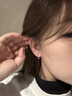 QMXDS999純銀耳釘女士足銀養耳洞睡覺(jué)免摘2026新款高級感水滴百搭耳環(huán) s999足銀水滴耳釘 小號一對 曬單實(shí)拍圖