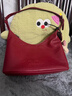 toutou新款女包蠟筆小狗單肩腋下包hobo紅色托特包斜挎包生日禮物 曬單實(shí)拍圖