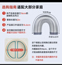 潛水艇（Submarine）加厚鋁管油煙機排風(fēng)管廚房煙道通風(fēng)道止逆閥煙管硬管160mm內徑2米 曬單實(shí)拍圖