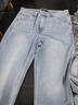 森馬[森柔牛仔]牛仔褲男夏季復古水洗直筒褲肌理長(cháng)褲 牛仔淺藍88102【夏季熱銷(xiāo)色】 34 曬單實(shí)拍圖