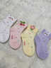 貝比嬰兒襪子純棉a類(lèi)春夏季薄款新生兒襪子無(wú)骨襪女童襪子 萌寵兔兔 春夏款 柔軟升級【禮盒裝】 4雙 0-1歲 適合腳長(cháng)9-11cm（鞋碼16以?xún)龋?曬單實(shí)拍圖