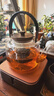 雅集耐熱玻璃茶壺茶具提梁壺煮茶器茶水分離蒸煮二用木把提梁壺1300ml 曬單實(shí)拍圖