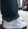 adidas ENTRAP美式校園風(fēng)運動(dòng)少年感復古籃球風(fēng)板鞋男女阿迪達斯   白色/暗銀金屬/樹(shù)脂黃   41 曬單實(shí)拍圖