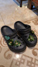 卡駱馳（CROCS）貝雅云彩女士洞洞鞋休閑鞋|208186 黑色-001    37 /38(240mm)   曬單實(shí)拍圖