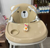 巧樂(lè )熊寶寶餐椅可折疊0-6歲嬰幼兒童成長(cháng)吃飯餐桌椅防側翻多功能學(xué)坐椅 可折疊】里瑟米【萬(wàn)向輪+坐墊+雙餐盤(pán)+置物籃】 曬單實(shí)拍圖