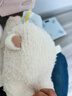 愛(ài)寶適嬰兒帽子秋冬寶寶加厚保暖毛線(xiàn)帽兒童護耳針織帽珊瑚絨 米色 N055 曬單實(shí)拍圖