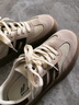 【95成新】百麗復古拼色德訓鞋新款百搭簡(jiǎn)約運動(dòng)休閑鞋B2614AM5 棕色 38   曬單實(shí)拍圖