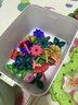 樂(lè )樂(lè )魚(yú)（leleyu）積木3-6歲兒童玩具大顆?；▓@拼裝插花93片收納盒男女孩生日禮物 曬單實(shí)拍圖
