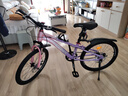 鳳凰官方旗艦店兒童自行車(chē)男女變速青少年學(xué)生山地車(chē)碟剎賽車(chē) 星際 粉紫【單速】輻條輪 22寸【適合130-170cm】 曬單實(shí)拍圖