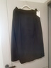 德瑪納【a字裙】冬季通勤中高腰純色a字裙休閑中長(cháng)裙 黑色 XL  曬單實(shí)拍圖