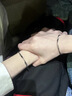 s999足銀情侶手鏈手鐲一對女款實(shí)心銀鐲原創(chuàng  )小眾情人節禮物送男友 情侶手鏈女款（沒(méi)有圖案） 曬單實(shí)拍圖