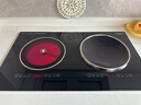 TINME德國雙灶電磁爐嵌入式3500W大功率雙頭一電一陶電磁灶電陶爐組合2200W電炒鍋火鍋電燉鍋鑲嵌式 【3500W臺嵌】左平電陶+右凹電磁【炒鍋+湯鍋】 曬單實(shí)拍圖