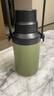 小米大肚保溫杯 戶(hù)外保溫水壺 雙飲保冷杯  316L便攜水杯 橄欖綠 1L 曬單實(shí)拍圖