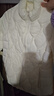 真維斯（Jeanswest）羽絨服女春秋立領(lǐng)短款90絨輕薄寬松休閑保暖外套女米色M 曬單實(shí)拍圖
