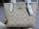 蔻馳（COACH） 女包奢侈品CITY迷你托特包女士斜挎手提包情人節禮物 沙黃色配白色CW032IMXDM 曬單實(shí)拍圖