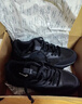 鴻星爾克凌躍2.0跑鞋男鞋新款軟底網(wǎng)面透氣跑步鞋輕便黑色運動(dòng)鞋子男 正黑 42 曬單實(shí)拍圖