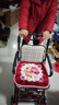 立道老人老年人推車(chē)可推可坐助力行走器可座手推車(chē)輕便可折疊老年代步 【新升級手剎+駐剎】可折疊酒紅色四輪推車(chē)手扶椅K1 曬單實(shí)拍圖
