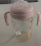 小土豆（potato）PPSU吸管奶瓶一歲以上大寶寶帶手柄重力球吸嘴330ml 淺桃粉 曬單實(shí)拍圖