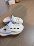 QYCKABY洞洞鞋女款夏季外穿2026新款厚底足弓支撐eva防滑防臭涼拖鞋女士 白藍cute小狗【足弓支撐】 38 -39標準碼（內長(cháng)245MM） 曬單實(shí)拍圖