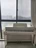 美得理（MEDELI）UP405白色電鋼琴 88鍵逐鍵配重 重錘鍵盤(pán)電子鋼琴象牙紋理鍵面 曬單實(shí)拍圖