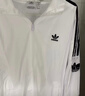 adidas復古風(fēng)休閑梭織立領(lǐng)夾克外套男女秋季阿迪達斯官方三葉草   亮白   M 曬單實(shí)拍圖