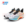 特步（XTEP）童鞋兒童運動(dòng)鞋氘風(fēng)高回彈專(zhuān)業(yè)跑鞋 新白色/能量橙 34 曬單實(shí)拍圖