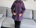 梵花秀（fanhuaxiu）中年媽媽裝外套新款闊太太時(shí)尚洋氣薄款風(fēng)衣中老年女裝春秋上衣 紫色 高品質(zhì)風(fēng)衣 2XL 建議穿120-135斤 曬單實(shí)拍圖