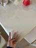 茉茹絮pvc防水桌布電視柜桌墊透明桌面茶幾鞋柜墊子臺面加厚軟保護墊 透明1.5mm 升級無(wú)味 食品級 30*120cm 曬單實(shí)拍圖