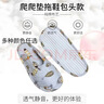 封茗 爬爬墊拖鞋套專(zhuān)用大人包腳布拖鞋居家室內帶腳后跟純棉四季通用 【升級包跟款】蘋(píng)果貓咪 月子鞋爬爬拖鞋 【37-43可穿】專(zhuān)為寶媽設計 曬單實(shí)拍圖